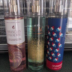 Trio of fragrance mists